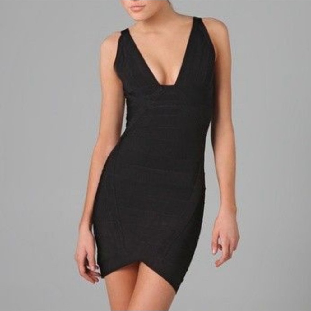 Herve Leger Black Dress